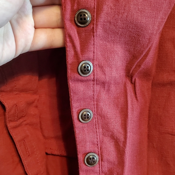 Modcloth x Collectif Burgundy Cherished Era Shirt Dress / Collectif Caterina - Picture 5 of 11